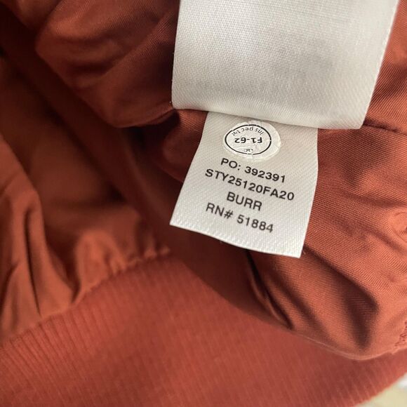 Patagonia Vest Womens Small Orange Dusty Mesa Fleece Full Zip High Pile Pockets - Picture 8 of 10